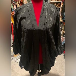 Black Floral Kimono